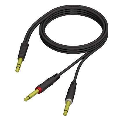 ADAM HALL-Jack Stereo/2xJack Mono-3m