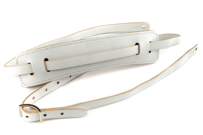 GRETSCH - Vintage Leather Guitar Strap Vintage White