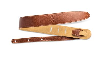 TAYLOR - Medium Brown Leather Strap-Suede Back 2,5"