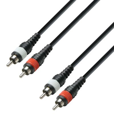 ADAM HALL - Twin Cable 2 RCA x 2 RCA 1 m