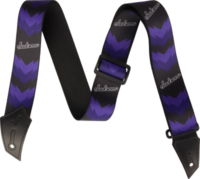 JACKSON - Double V Pattern Strap Black/Purple