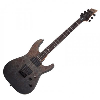 SCHECTER - C-1 Standard Black Fade Burst Burl