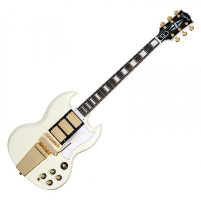 EPIPHONE - 1963 Les Paul SG Custom Maestro Vibrola Classic White