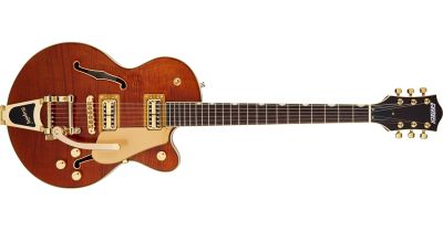 GRETSCH - Ltd. Electromatic Flame Okoume Broadkaster JR SC Roundup Orange