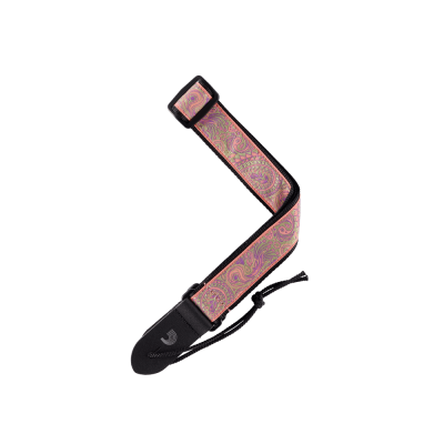 DADDARIO - Jacquard Ukulele Strap Paisley Pink/Green