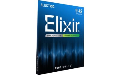 ELIXIR 19002 - OPTIWEB SUPER LIGHT ELECTRIC STRINGS 09-42